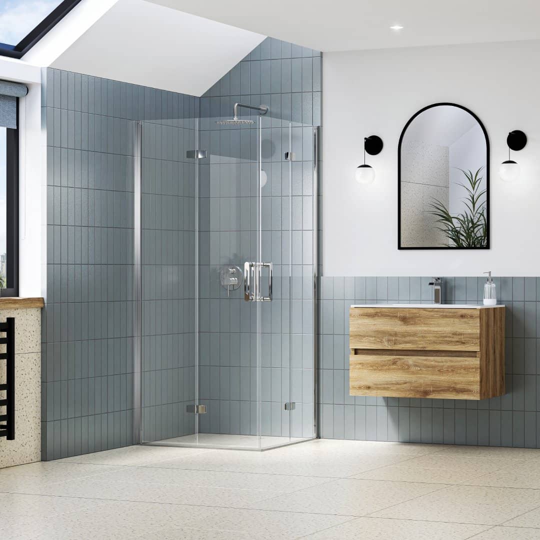 i7 Frameless Corner Bifold Doors 900mm